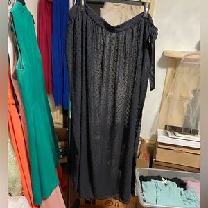 Time & Tru Black Cover-up Skirt